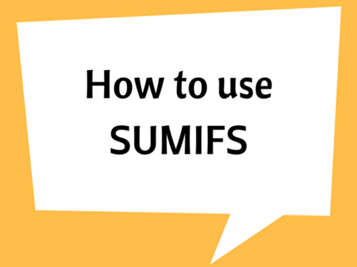 How to use SUMIFS (Multiple Criteria)